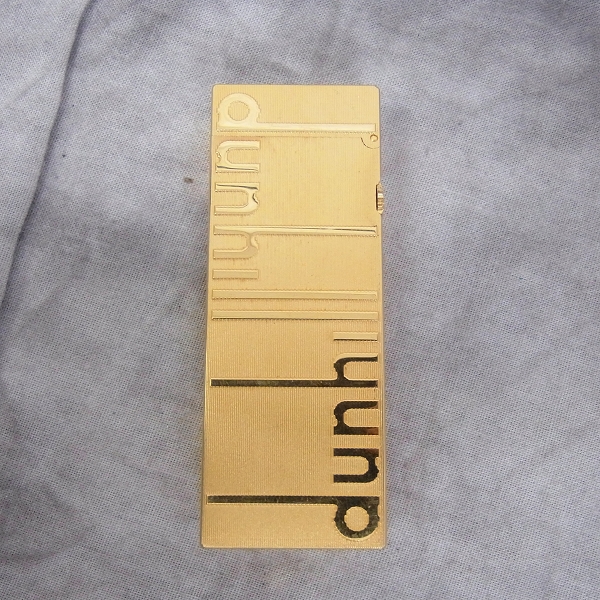 実際に弊社で買取させて頂いたdunhill/ダンヒル ローラーガスライター ロゴ立体デザインの画像 2枚目