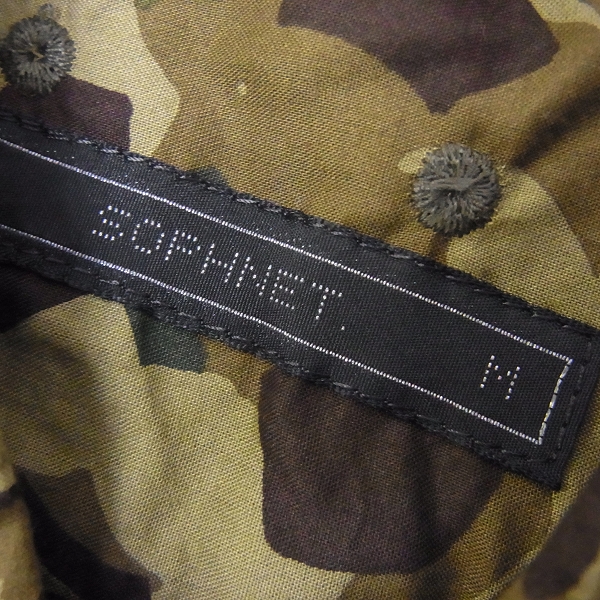 実際に弊社で買取させて頂いた☆SOPHNET/ソフネット 迷彩/カモフラ 半袖ボタンダウンシャツ/Mの画像 2枚目