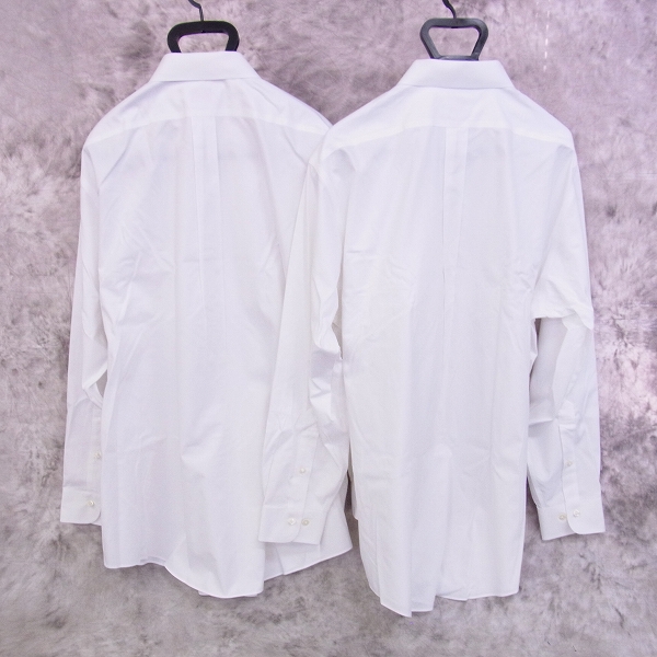 実際に弊社で買取させて頂いた☆Brooks Brothers/ブルックスブラザーズ Yシャツ ホワイト/2点SET/17-4/5の画像 1枚目