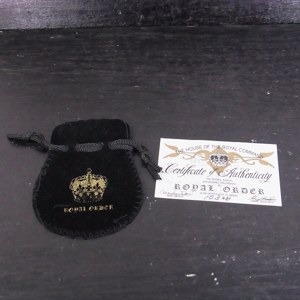 実際に弊社で買取させて頂いた【ギャラ付】ROYAL ORDER/ロイヤルオーダー　SMALL CONSORT CROSS WITH CZS/スモールコンソートクロスペンダントW/CZS SP34の画像 5枚目