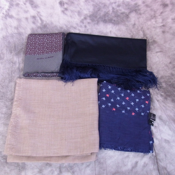 実際に弊社で買取させて頂いたmila schon/ミラショーン LOEWE/ロエベ PAPAS/パパスほか　ストール/マフラー/スカーフ 20点↑SETの画像 5枚目