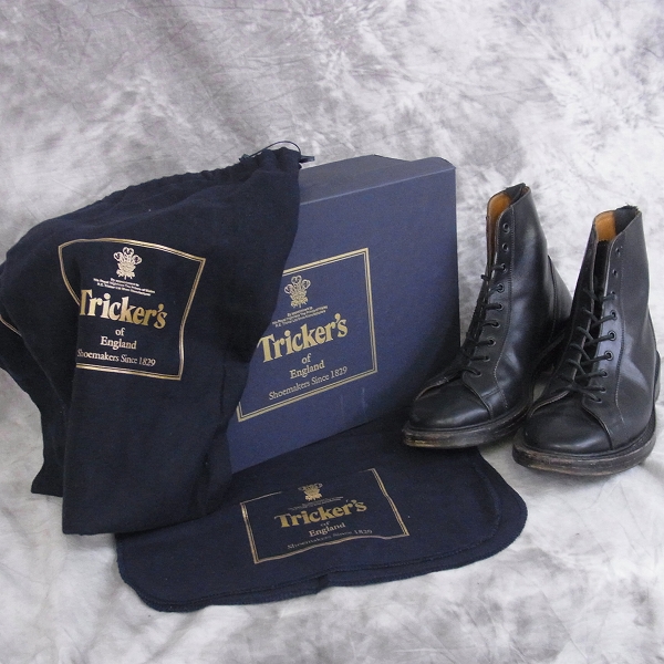 実際に弊社で買取させて頂いたTricker's/トリッカーズ　ボックスカーフモンキーブーツ/M6087 8.5の画像 8枚目