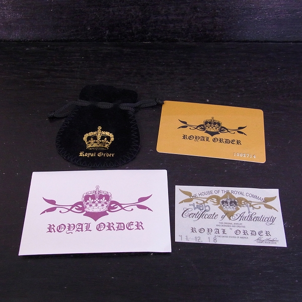 実際に弊社で買取させて頂いた【ギャラ付】ROYAL ORDER/ロイヤルオーダー スモールソリッドスタークラウンペンダント SP245-1の画像 7枚目