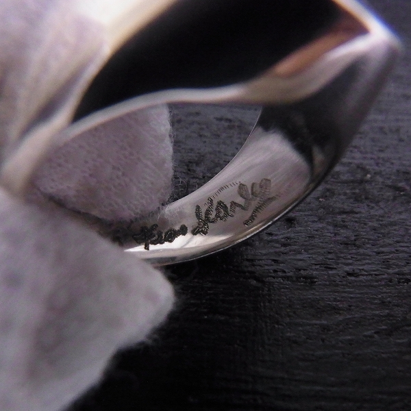 実際に弊社で買取させて頂いたSTANLEY GUESS/スタンリーゲス ラージラウンドウッドw ロゴインレイドリング/22号の画像 5枚目