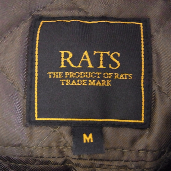 実際に弊社で買取させて頂いたRATS/ラッツ QUILTED LINING SHIRT中綿キルティングシャツ 16RS-1201/Mの画像 2枚目