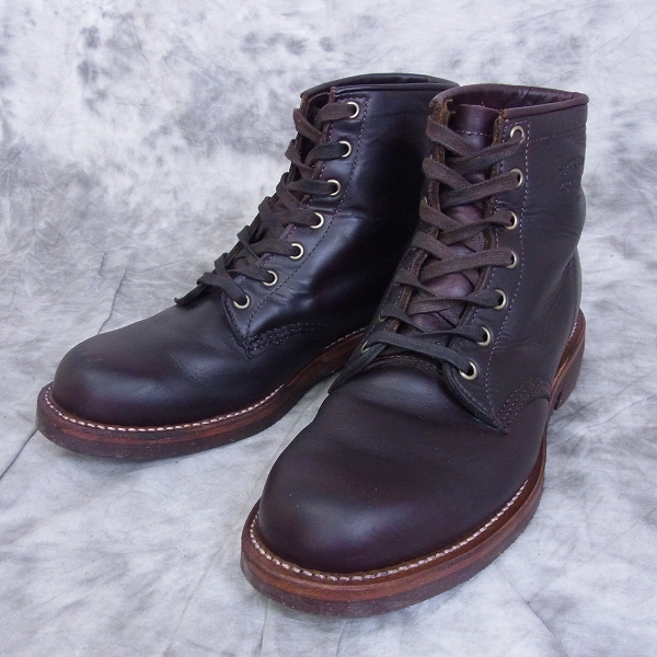 実際に弊社で買取させて頂いたCHIPPEWA/チペワ ショートレースアップブーツ ブラウン/42