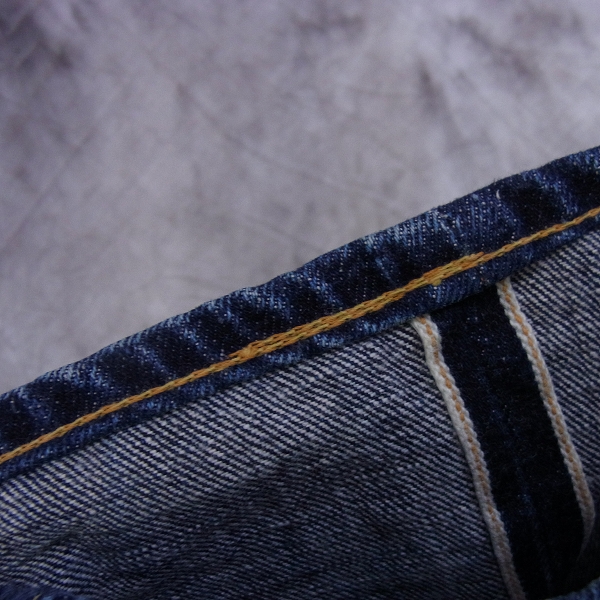 実際に弊社で買取させて頂いたDenime/ドゥニーム　ストレートデニムパンツ ボタンフライ LOT.961/33の画像 8枚目