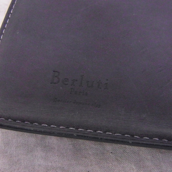 実際に弊社で買取させて頂いたBerluti/ベルルッティ カリグラフィー レザーブックカバーの画像 3枚目