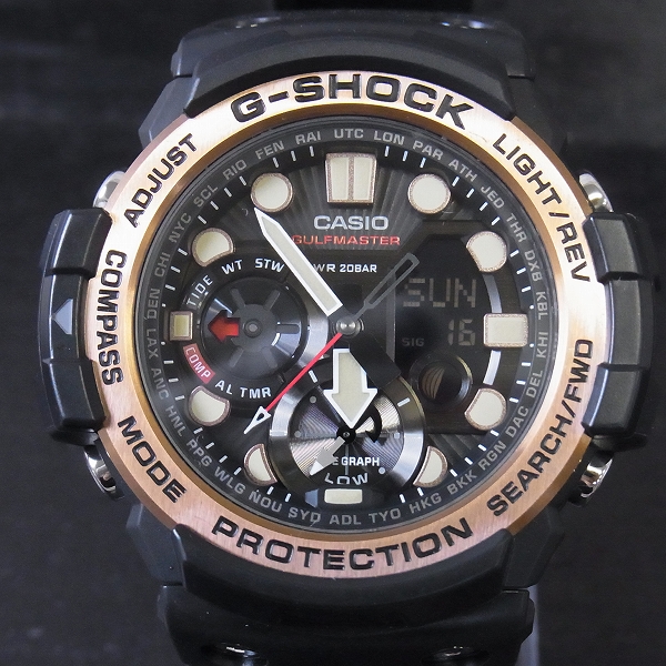 実際に弊社で買取させて頂いたG-SHOCK/Gショック GULFMASTER/ガルフマスター ヴィンテージブラック×ローズゴールド GN-1000RG-1AJFの画像 0枚目