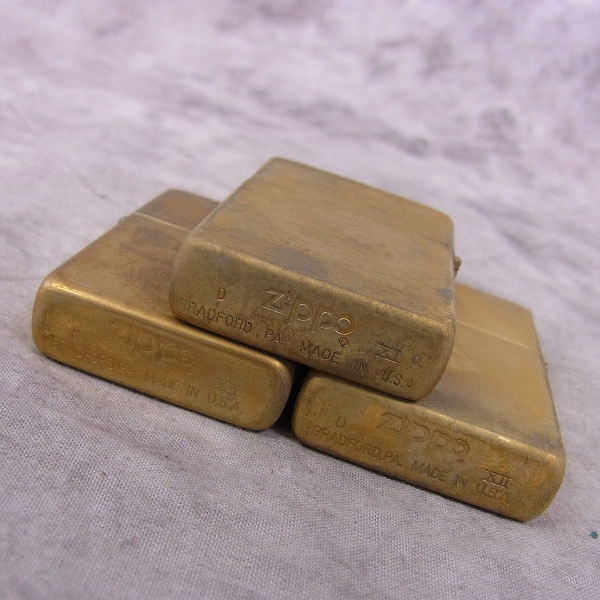 ZIPPO/ジッポー SOLID BRASS/ソリッドブラス ZIPPOロゴ 1995年×2 1996年×1/3点SETの買取実績 -  ブランド買取専門店リアクロ