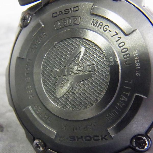 実際に弊社で買取させて頂いたG-SHOCK/Gショック フルメタルクロノグラフ MR-G タフソーラー MRG-7100BJ-1AJFの画像 3枚目