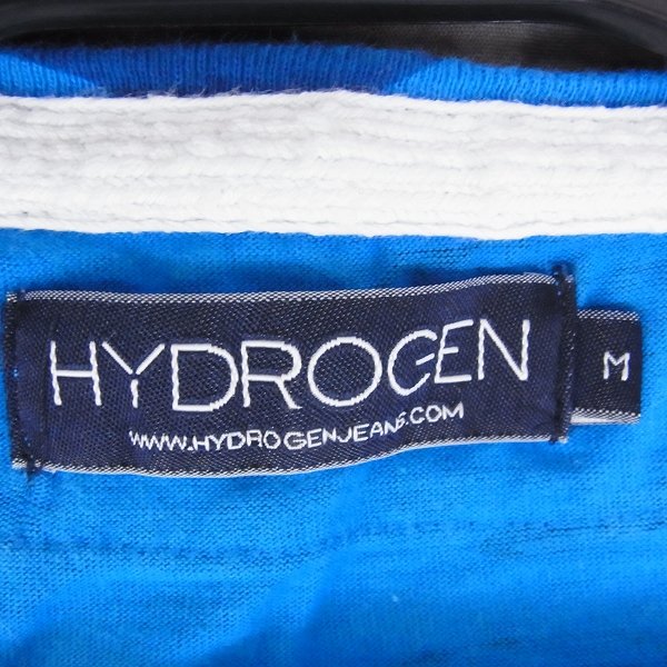実際に弊社で買取させて頂いた☆HYDROGEN/ハイドロゲン 迷彩/カモフラ Vネック 半袖Tシャツ/カットソー ブルー Mの画像 2枚目