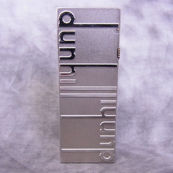 実際に弊社で買取させて頂いたdunhill/ダンヒル ローラーガスライター ロゴ立体デザインの画像 1枚目