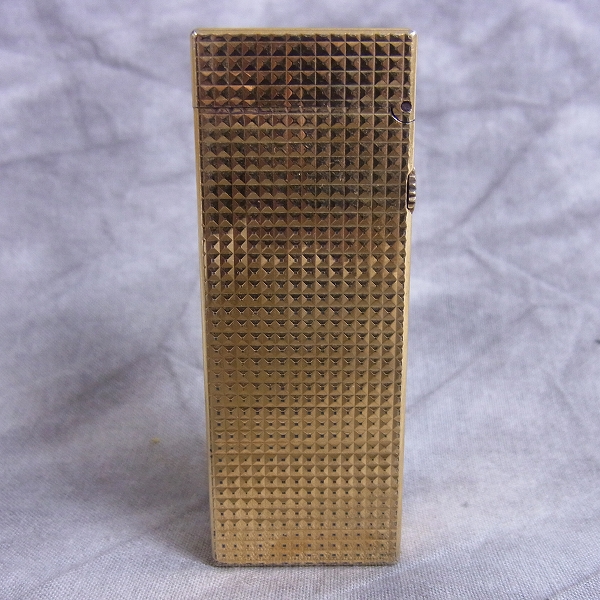実際に弊社で買取させて頂いたdunhill/ダンヒル ローラー ガスライター ダイヤモンドヘッド ゴールドの画像 1枚目