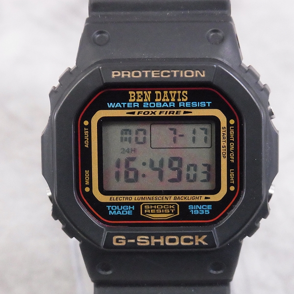 G-SHOCK BEN DAVIS ベンデイビス コラボ DW-5600 限定 コラボ/G-SHOCK/ベンデイビス/DW-5600/限定/スピード/時計/箱付