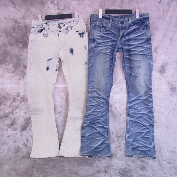実際に弊社で買取させて頂いたBUFFALO BOBS/MURDER LICENSE/TORNADO MART 等 加工デニム/ジーンズ 1/S/M/44 7点SETの画像 2枚目