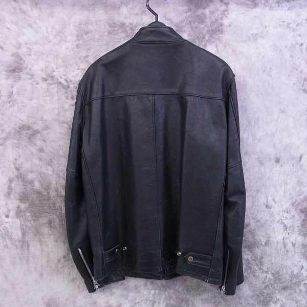 実際に弊社で買取させて頂いたSHIPS/シップス カウレザー シングルジャケット Lの画像 1枚目
