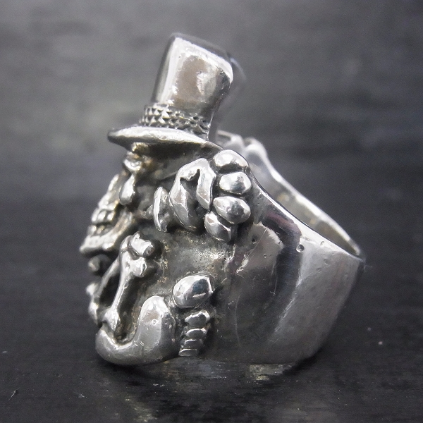 実際に弊社で買取させて頂いた【ギャラ付】CRAZY PIG/クレイジーピッグCP628 CPD Skull Mascot/スカル マスコットリング 17.5号の画像 2枚目