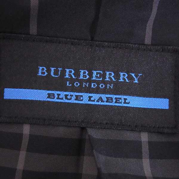 実際に弊社で買取させて頂いた☆BURBERRY BLUE LABEL/バーバリーブルーレーベル フーデットブルゾン/Lの画像 2枚目