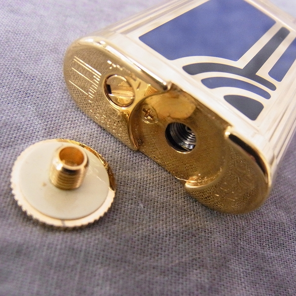 実際に弊社で買取させて頂いたdunhill/ダンヒル UNIQUE/ユニーク ストライプ ガスライターの画像 4枚目