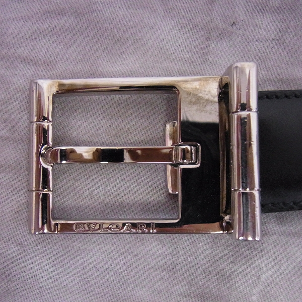 実際に弊社で買取させて頂いたBVLGARI/ブルガリ スクエアバックル レザーベルトの画像 1枚目