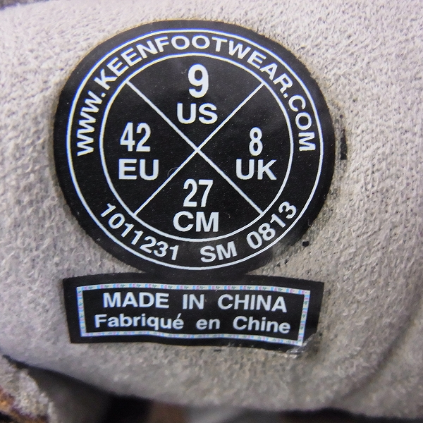実際に弊社で買取させて頂いたKEEN/キーン トレッキングシューズ /マウンテンブーツ ブラウン 27.0の画像 5枚目