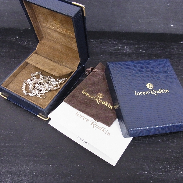 実際に弊社で買取させて頂いた【ギャラ付】Loree Rodkin/ローリーロドキン ミックスダイヤモンドシェイプクロスチェーン L3819-800/50cmの画像 5枚目