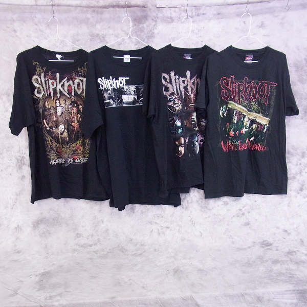 実際に弊社で買取させて頂いたSlipknot/スリップノット ALL HOPE IS GONE 2008/2009 TOUR他 バンドTシャツ 4点セット