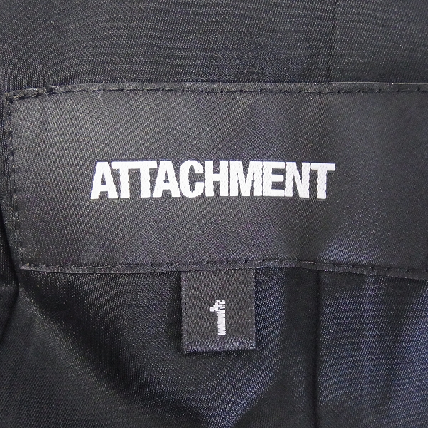 ATTACHMENT/アタッチメント 13AW カシミヤ混平二重メルトンステン