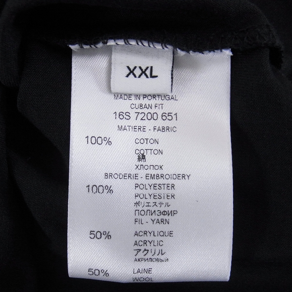 実際に弊社で買取させて頂いた☆GIVENCHY/ジバンシィ 16S スターボアパッチ 半袖カットソー/クルーネック XXLの画像 3枚目