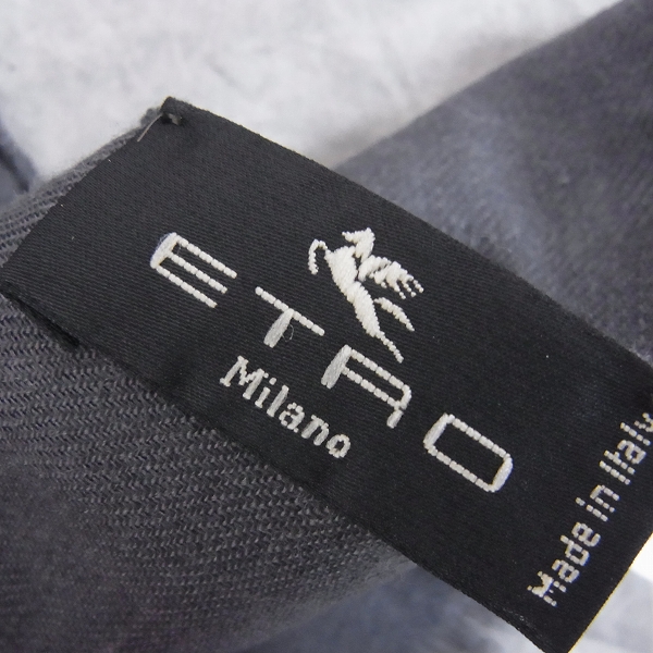 実際に弊社で買取させて頂いたETRO/エトロ シルク混 総柄 大判スカーフの画像 2枚目