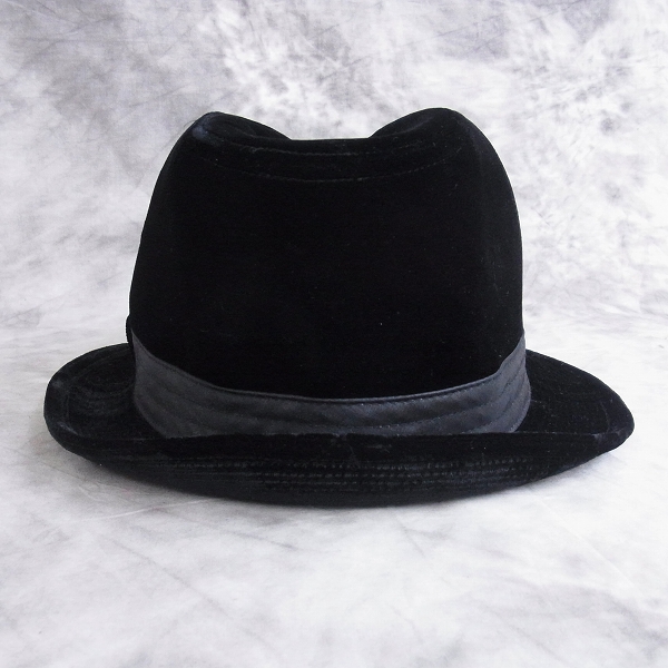 実際に弊社で買取させて頂いたBorsalino/ボルサリーノ 日本製 中折れハット ブラック 58ｃｍ JB163-07A00の画像 2枚目