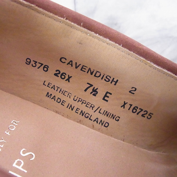 実際に弊社で買取させて頂いたCROCKETT&JONES/クロケット&ジョーンズ SHIPS別注 CAVENDISH/キャベンディッシュ 9376 スエード タッセルローファー/7.5Eの画像 5枚目