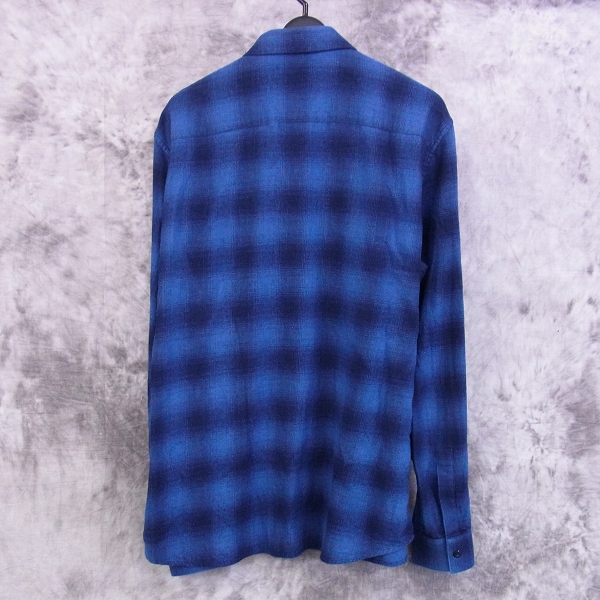 実際に弊社で買取させて頂いたGIVENCHY/ジバンシィ AW16 チェックレザースターボタンシャツ/41の画像 1枚目