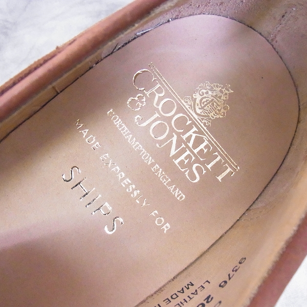 実際に弊社で買取させて頂いたCROCKETT&JONES/クロケット&ジョーンズ SHIPS別注 CAVENDISH/キャベンディッシュ 9376 スエード タッセルローファー/7.5Eの画像 4枚目