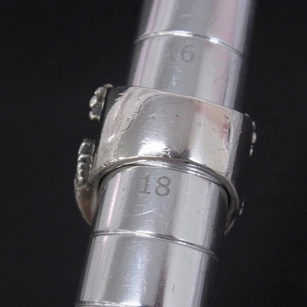 実際に弊社で買取させて頂いた【ギャラ付】CRAZY PIG/クレイジーピッグCP628 CPD Skull Mascot/スカル マスコットリング 17.5号の画像 6枚目