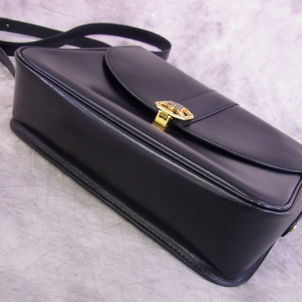 実際に弊社で買取させて頂いたCELINE/セリーヌ カーフレザー ヴィンテージ ショルダーバッグの画像 3枚目