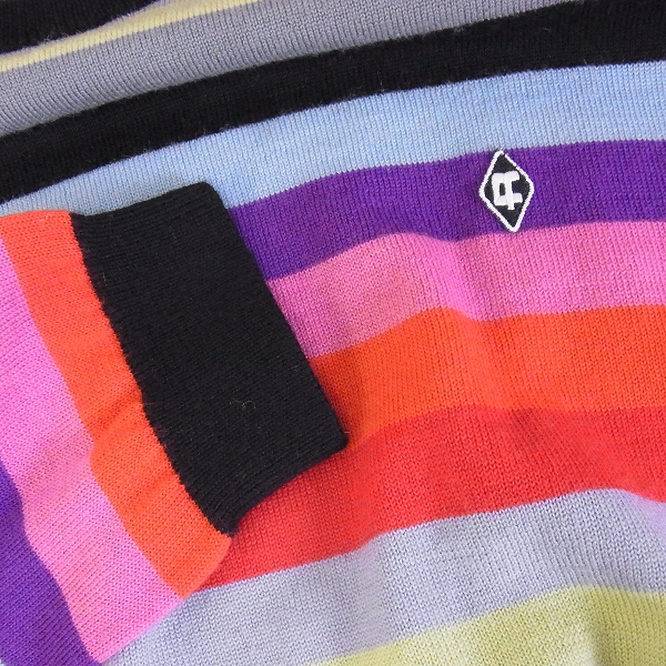 実際に弊社で買取させて頂いたGOODENOUGH/グッドイナフ マルチカラー ニットセーター サイズ：Mの画像 3枚目