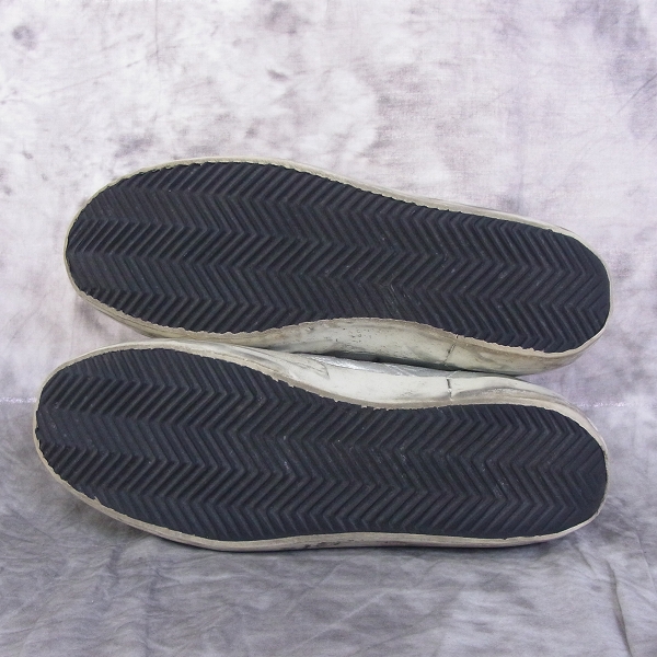 実際に弊社で買取させて頂いたGOLDEN GOOSE/ゴールデングース GGDB SSTAR ビンテージ加工レザースニーカー/42の画像 2枚目