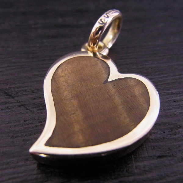 実際に弊社で買取させて頂いたSTANLEY GUESS/スタンリーゲス 14K ロップサイド ハートウッドインレイド ペンダント