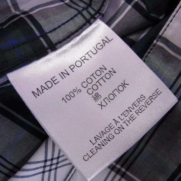 実際に弊社で買取させて頂いたGIVENCHY/ジバンシィ フード付きチェックシャツ 37の画像 6枚目