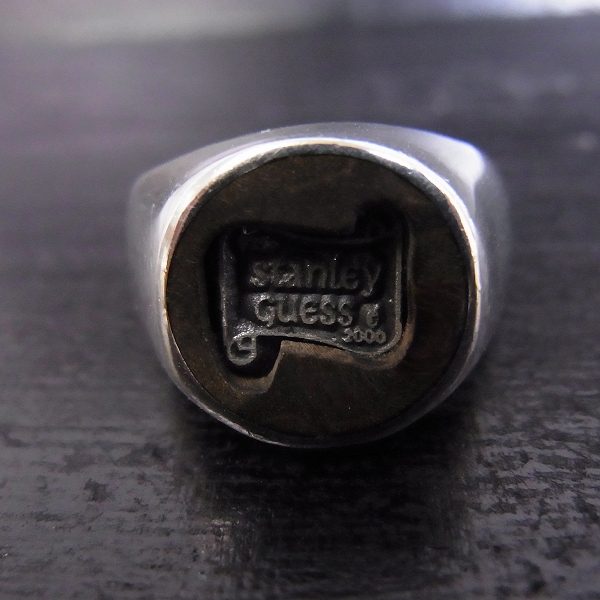 実際に弊社で買取させて頂いたSTANLEY GUESS/スタンリーゲス ラージラウンドウッドw ロゴインレイドリング/22号の画像 1枚目