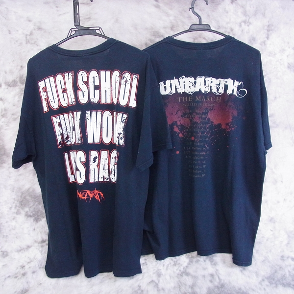 実際に弊社で買取させて頂いた☆Judas Priest/UNEARTH/LOUD PARK バンドTシャツ /L～XL/5点SETの画像 4枚目