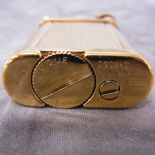 実際に弊社で買取させて頂いたdunhill/ダンヒル UNIQUE/ユニーク ガスライター ゴールドの画像 2枚目