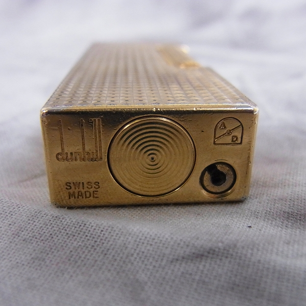 実際に弊社で買取させて頂いたdunhill/ダンヒル ローラー ガスライター ダイヤモンドヘッド ゴールドの画像 2枚目