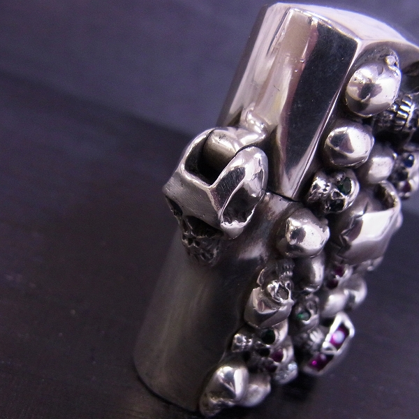 実際に弊社で買取させて頂いたSTANLEY GUESS/スタンリーゲス マルチスカルZIPPOw/ストーンアイズ/ラージの画像 4枚目