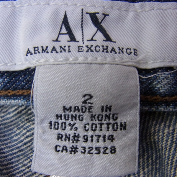 実際に弊社で買取させて頂いたARMANI EXCHANGE/アルマーニエクスチェンジ デニムパンツ/2の画像 2枚目