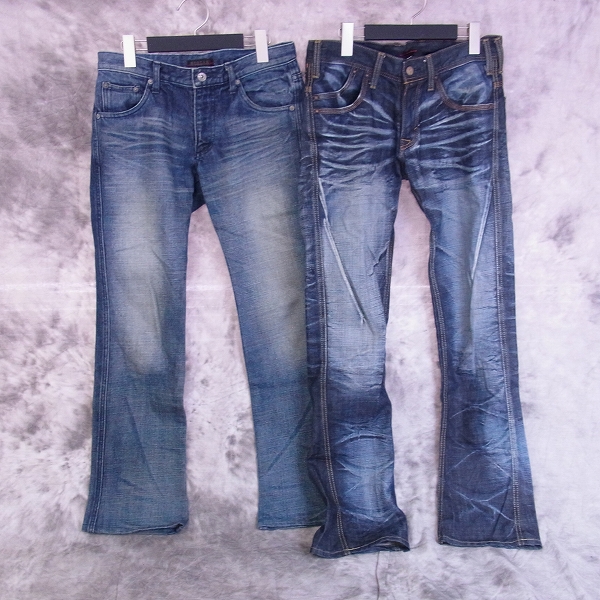 実際に弊社で買取させて頂いたBUFFALO BOBS/MURDER LICENSE/TORNADO MART 等 加工デニム/ジーンズ 1/S/M/44 7点SETの画像 3枚目