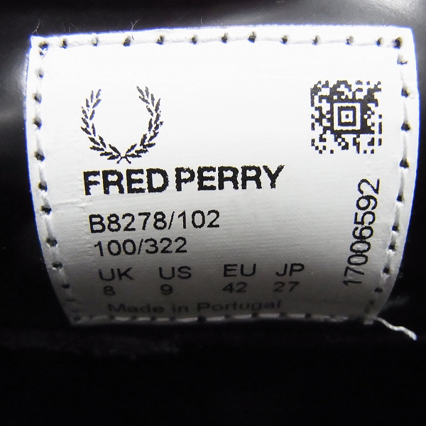 実際に弊社で買取させて頂いたFRED PERRY×GEORGE COX/フレッドペリー×ジョージコックス タッセルローファー 27の画像 5枚目