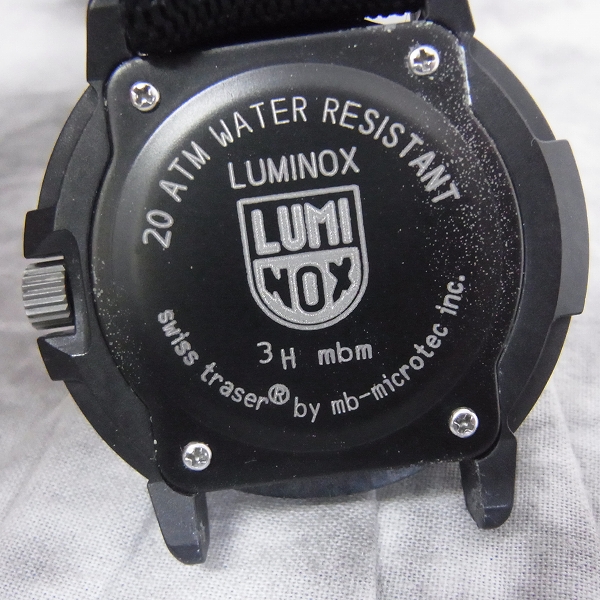 実際に弊社で買取させて頂いたLUMINOXルミノックス ネイビーシールズ ナイロンブレス Ref.3001の画像 4枚目